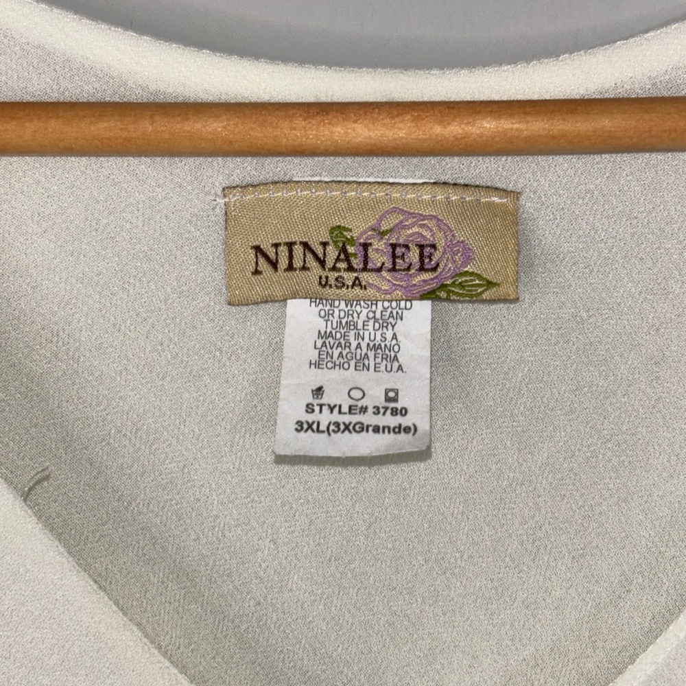 Nicolee Cream 3XL Polyester Top - Ivory Label Visible Mother of the bride/groom - Picture 7 of 16